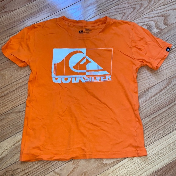 Quick Sliver Orange Boys Tee Size M